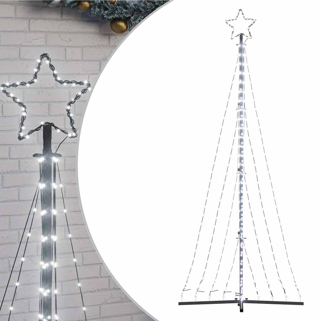 hideg fehér LED karácsonyfa 447 LED 249 cm