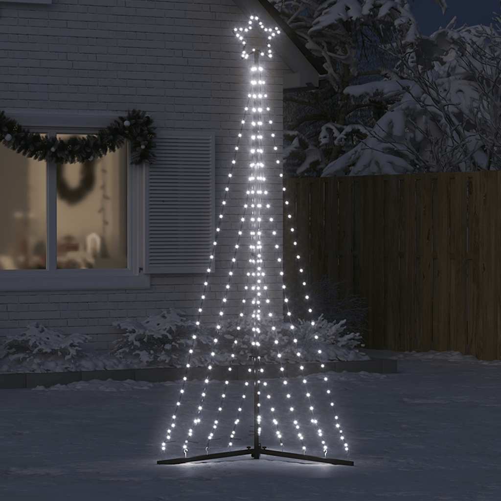 hideg fehér LED karácsonyfa 447 LED 249 cm