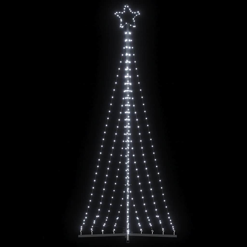 hideg fehér LED karácsonyfa 447 LED 249 cm