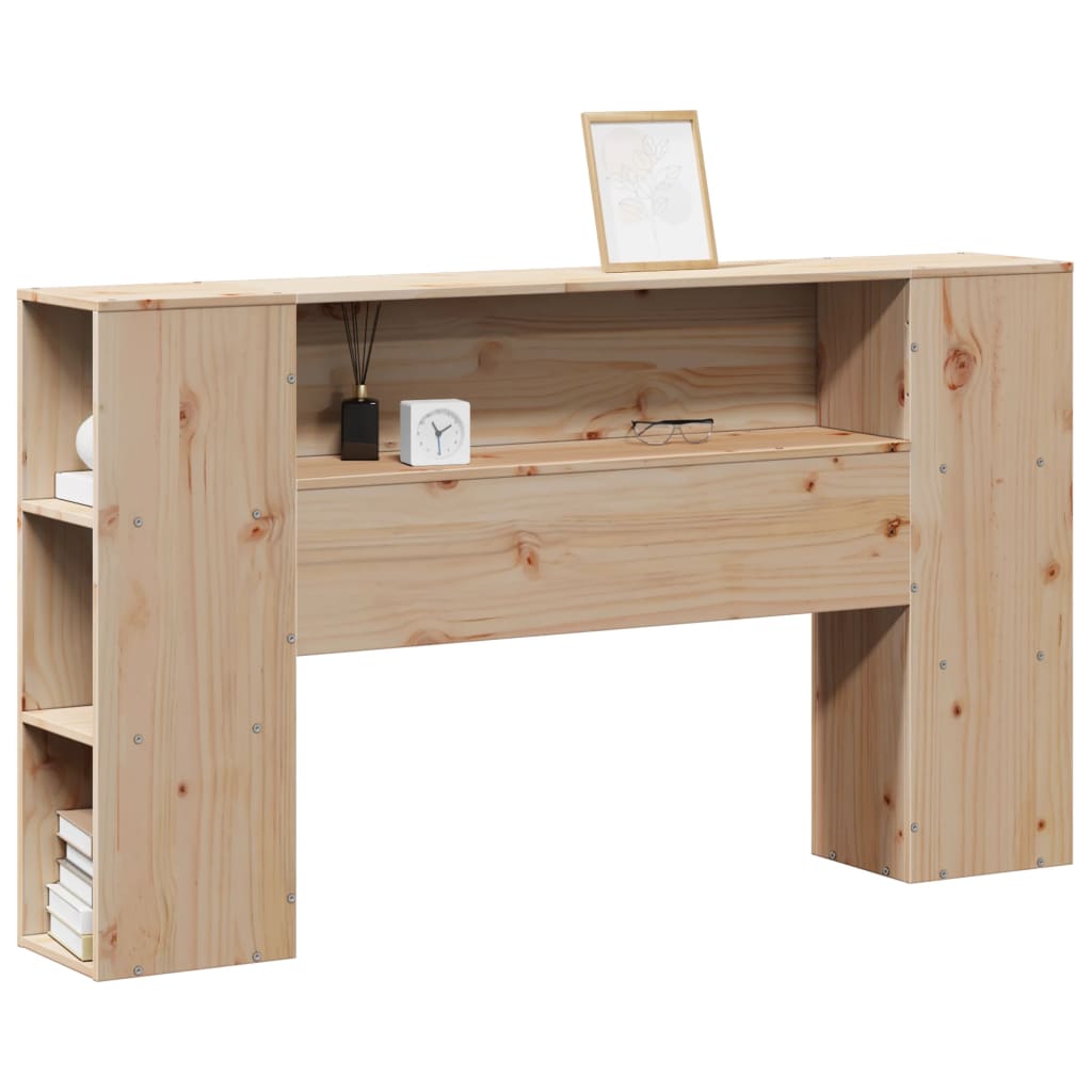 tömör fenyőfa fejtámla tárolóval 120 cm