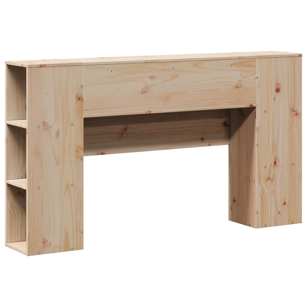 tömör fenyőfa fejtámla tárolóval 120 cm