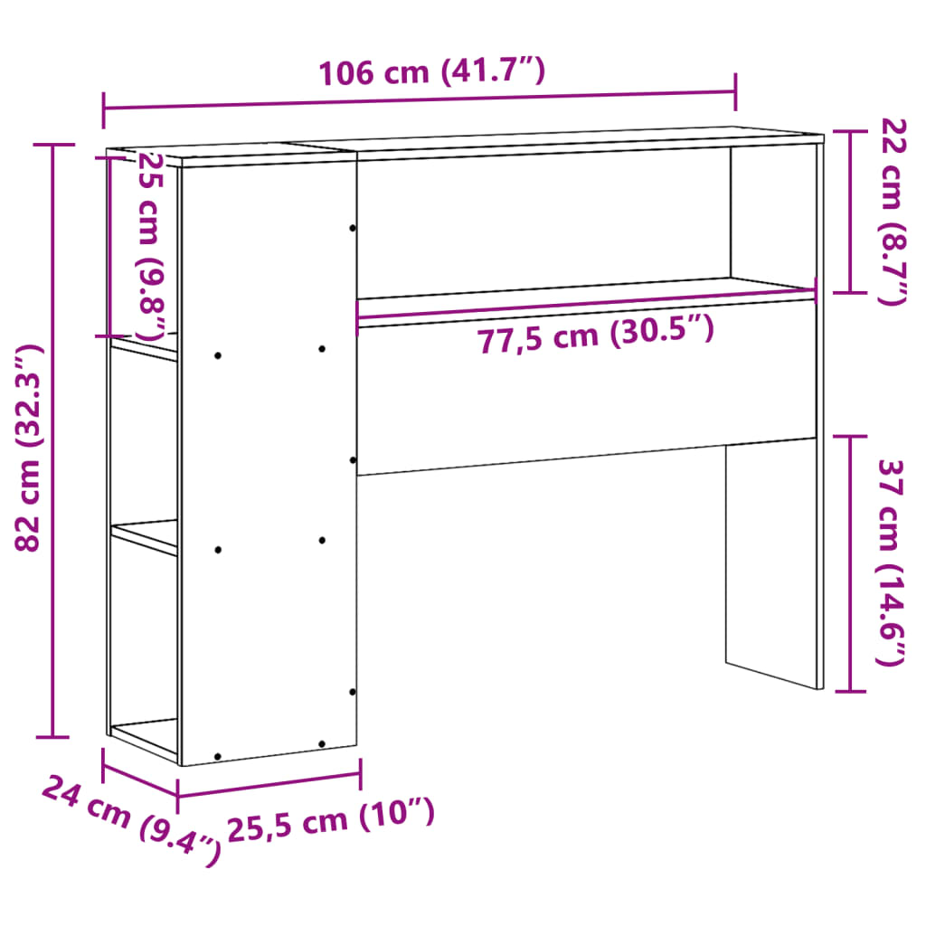 tömör fenyőfa fejtámla tárolóval 100 cm