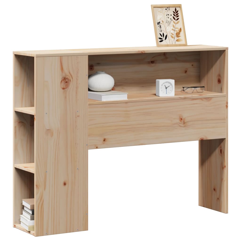 tömör fenyőfa fejtámla tárolóval 75 cm