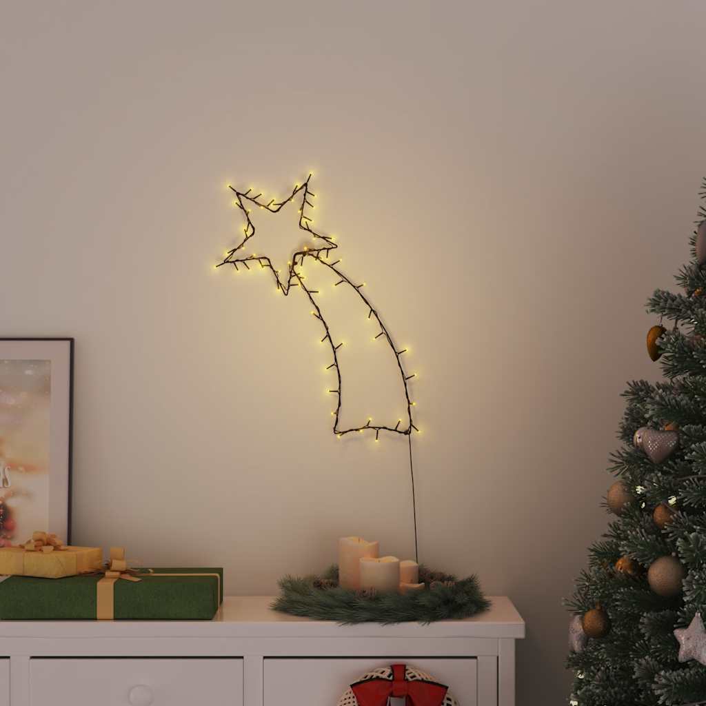 meleg fehér karácsonyi fények Shooting Star sziluett 80 LED