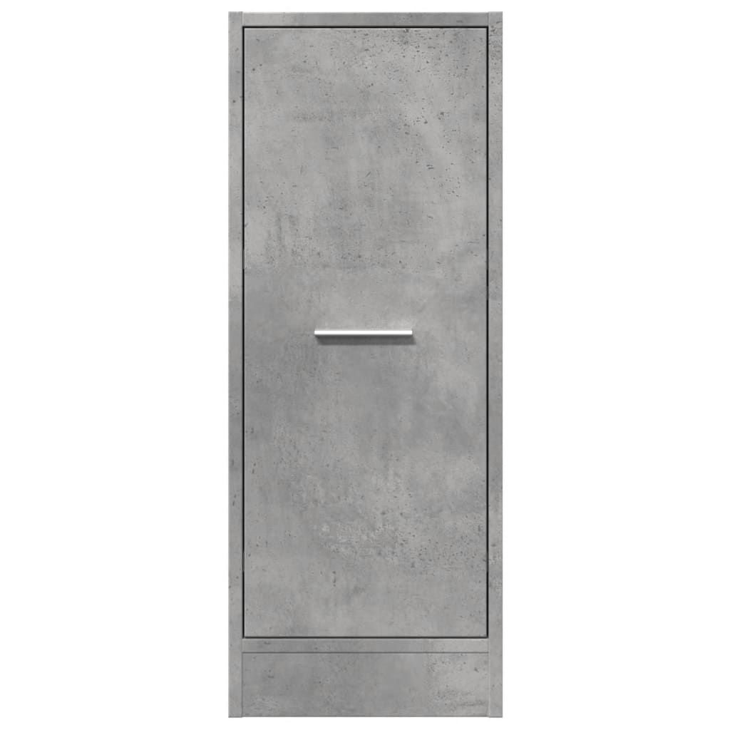 betonszürke szerelt fa patikaszekrény 30 x 41 x 77,5 cm