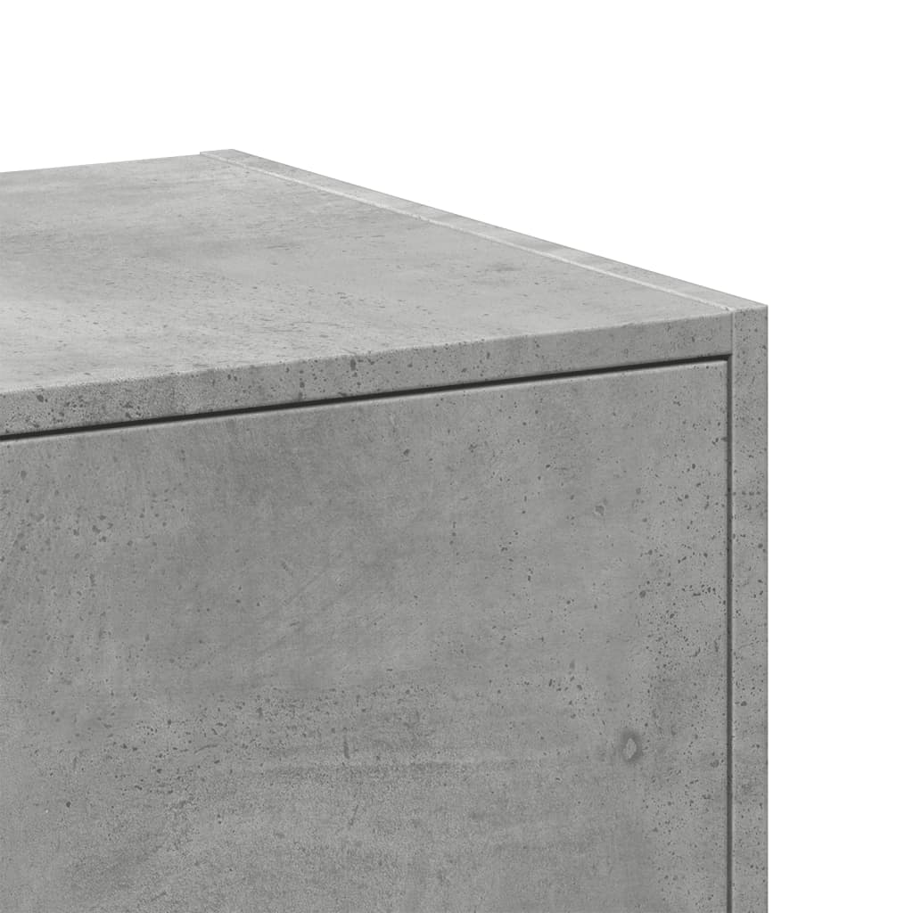 betonszürke szerelt fa patikaszekrény 30 x 41 x 77,5 cm