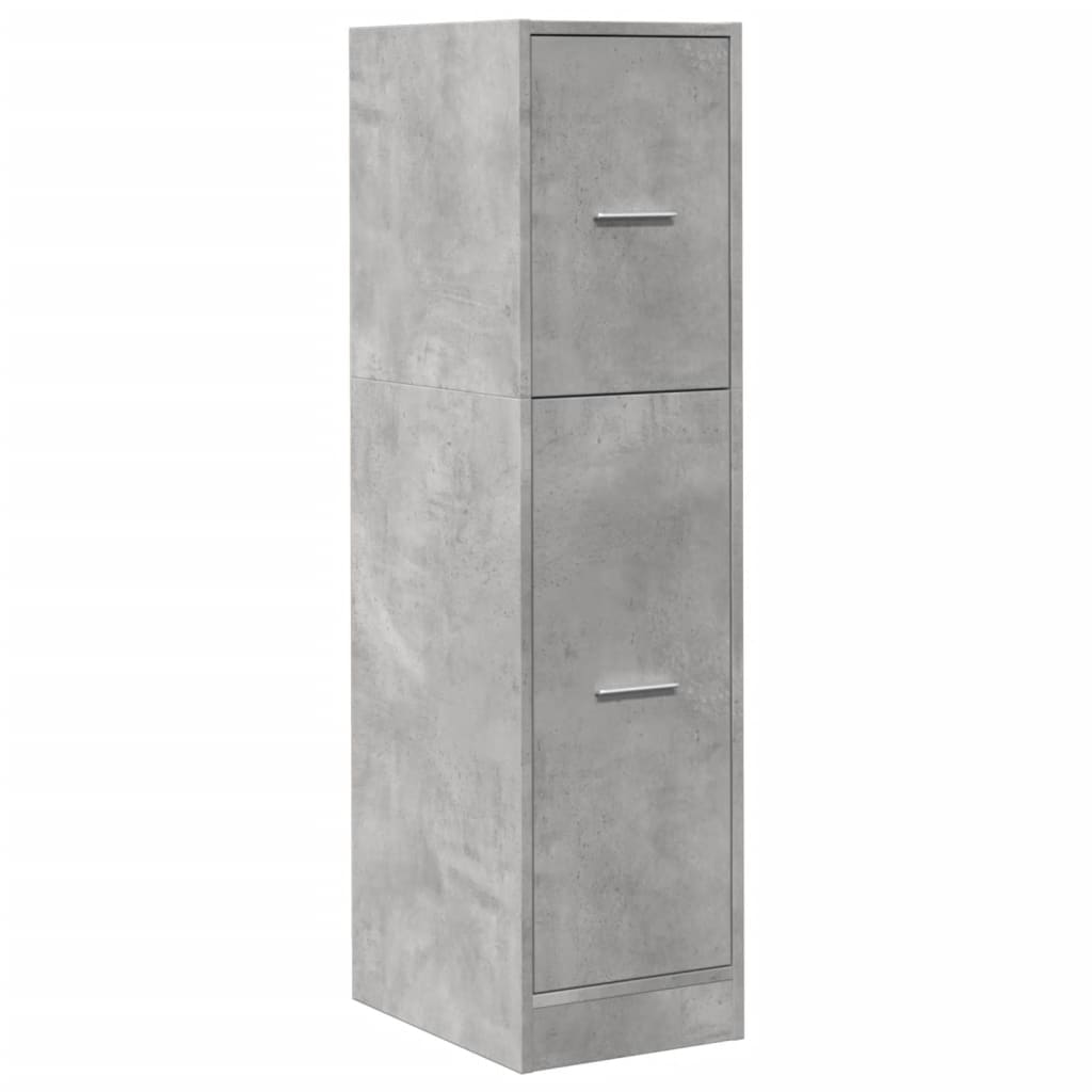 betonszürke szerelt fa patikaszekrény 30 x 41 x 118 cm