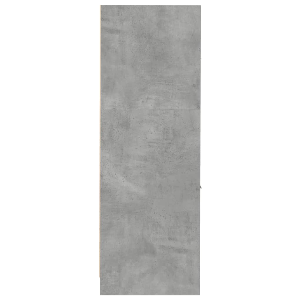 betonszürke szerelt fa patikaszekrény 30 x 41 x 118 cm