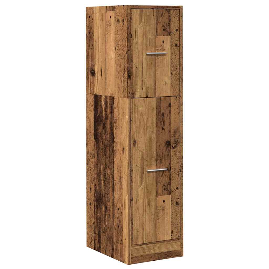 antik fa színű szerelt fa patikaszekrény 30 x 41 x 118 cm