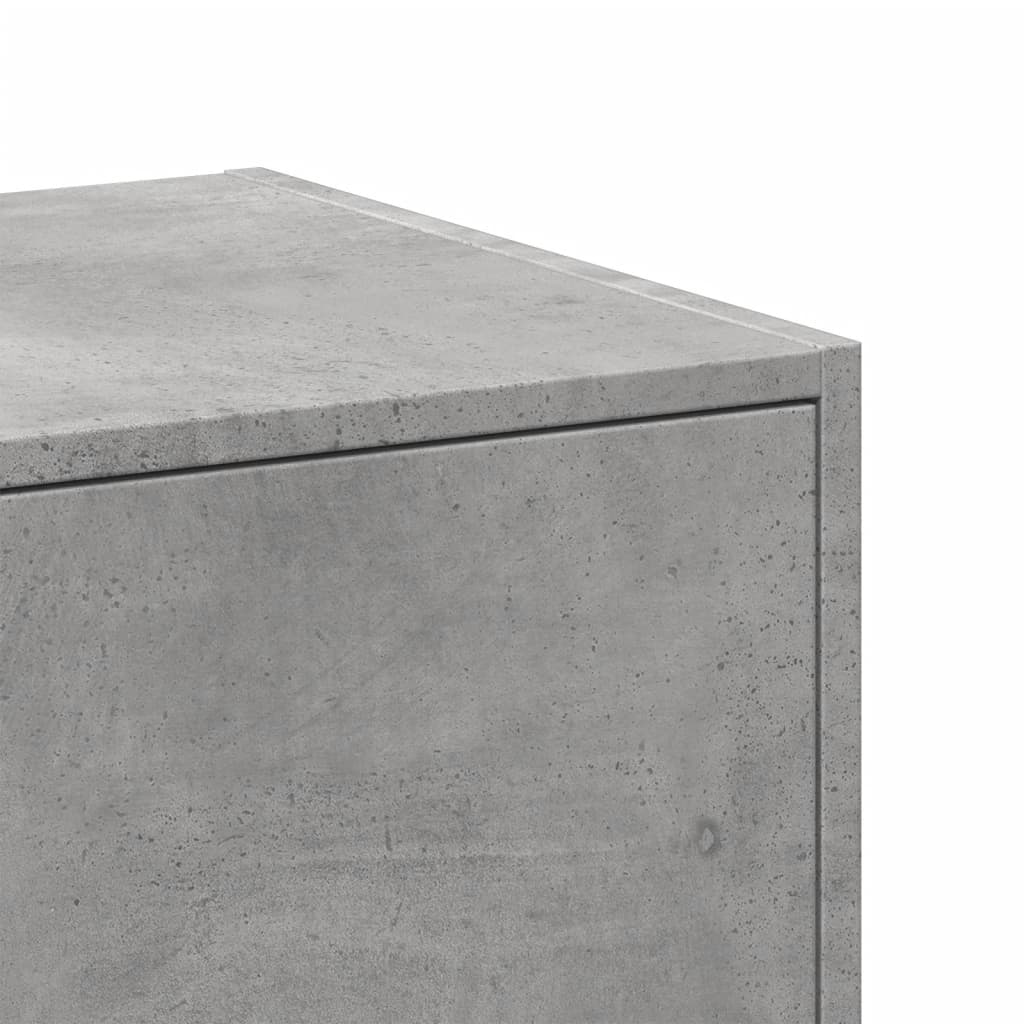 betonszürke szerelt fa patikaszekrény 30 x 41 x 144,5 cm