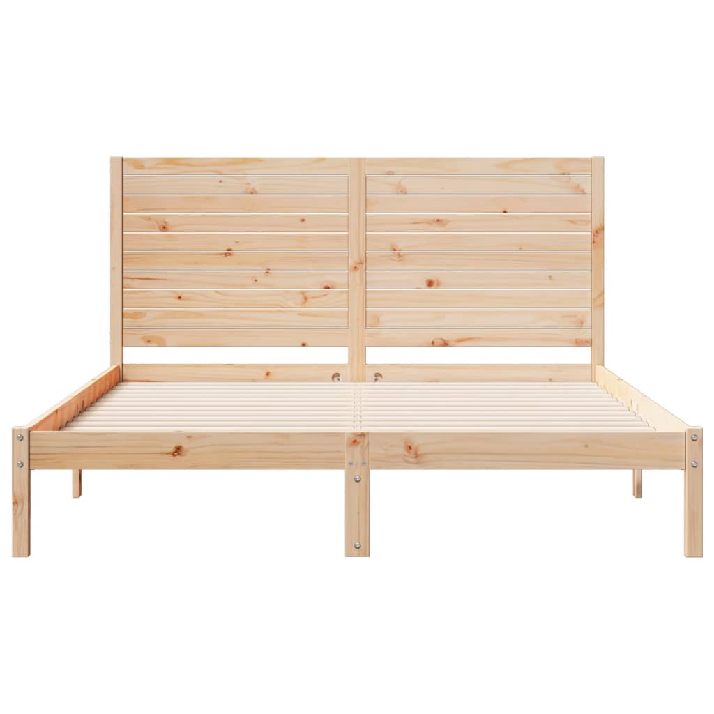 tömör fa extra hosszú ágykeret matrac nélkül 140 x 210 cm