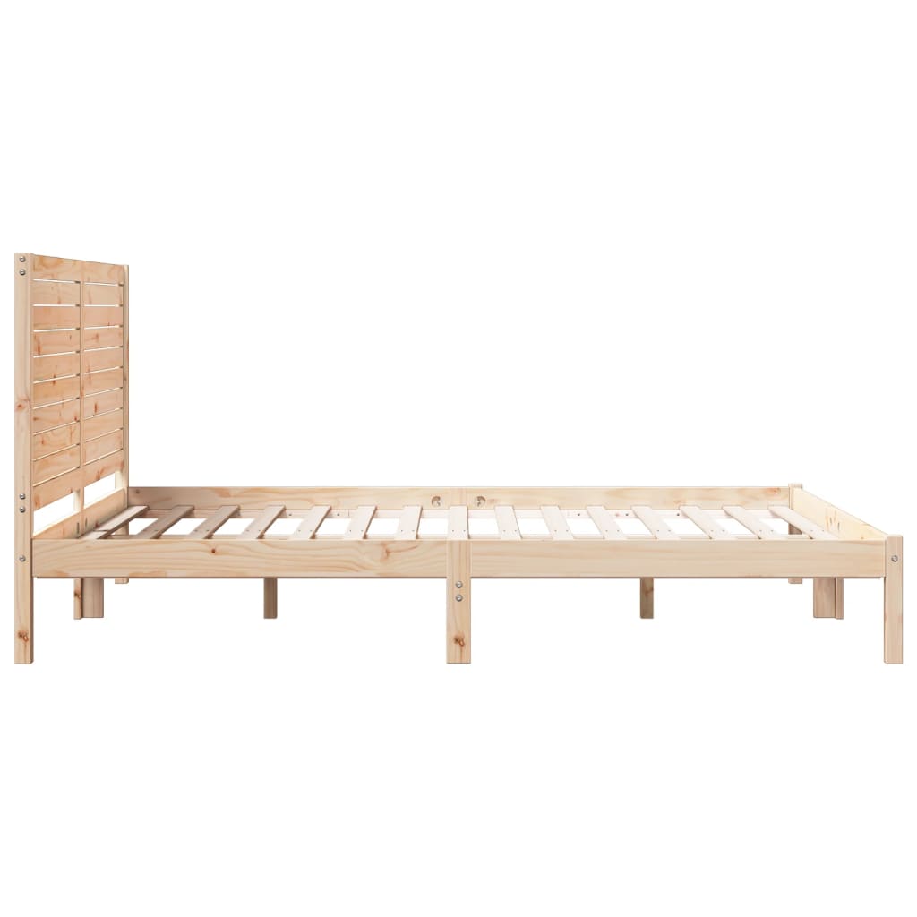 tömör fa extra hosszú ágykeret matrac nélkül 140 x 210 cm