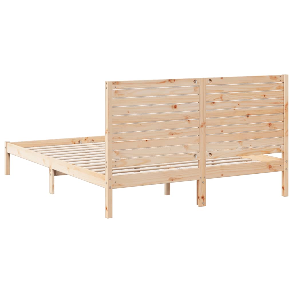 tömör fa extra hosszú ágykeret matrac nélkül 140 x 210 cm