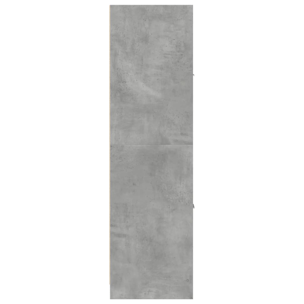 betonszürke szerelt fa patikaszekrény 40 x 41 x 144,5 cm