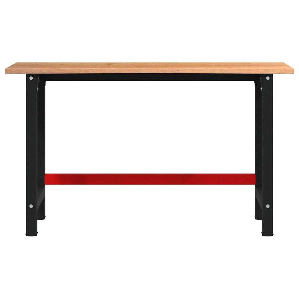 világosbarna tömör tölgyfa munkapad 140 x 60 x 81,5 cm