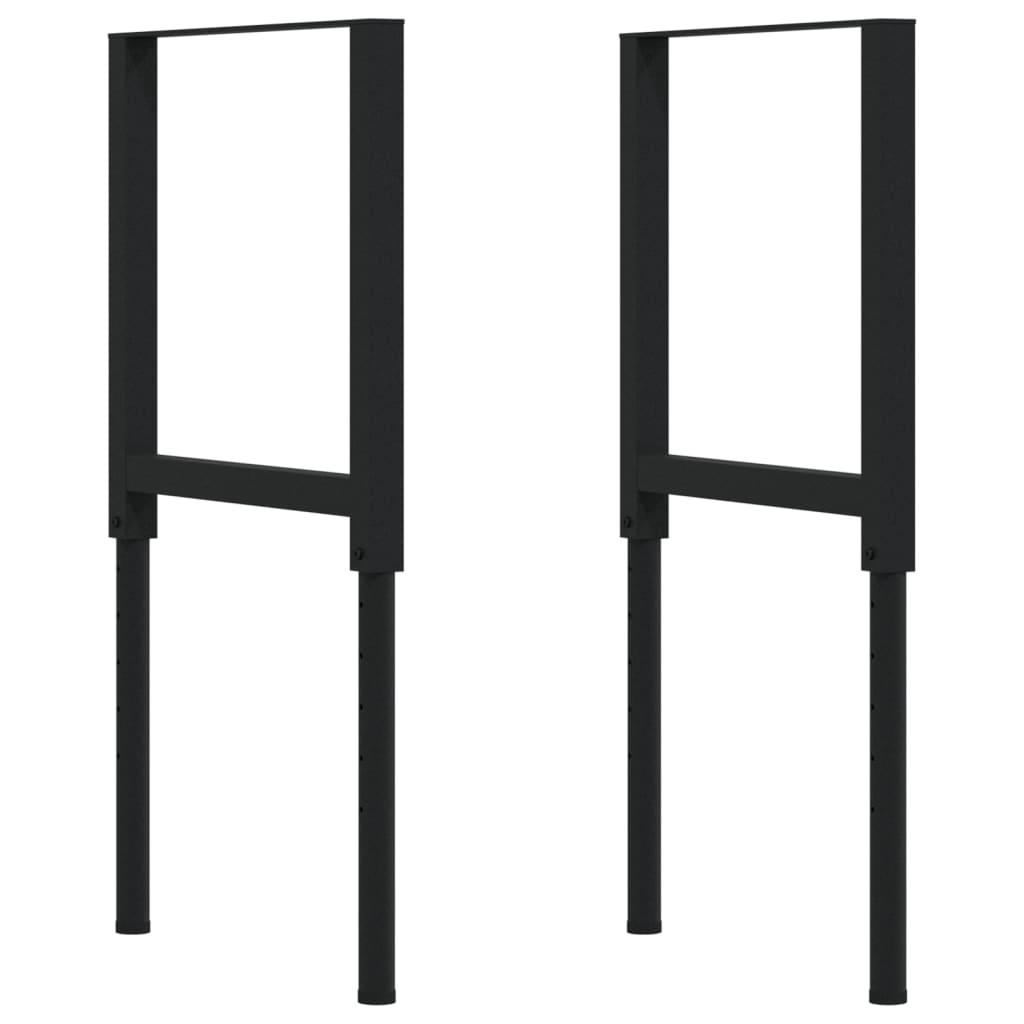 tömör tölgyfa négyszög alakú munkapad 100 x 60 x (73-99,5) cm