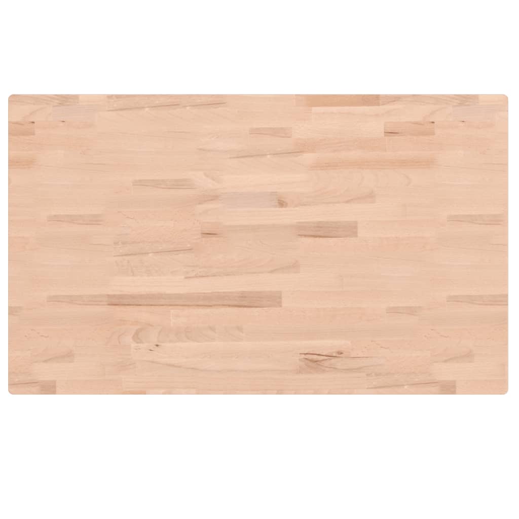 tömör bükkfa négyszög alakú munkapad 100 x 60 x (73-99,5) cm