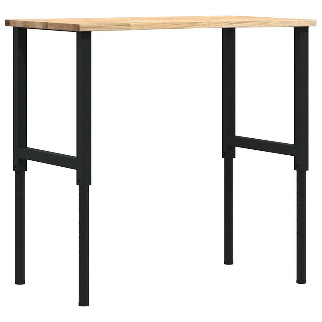 tömör tölgyfa munkapad 100 x 60 x (71,5-98) cm