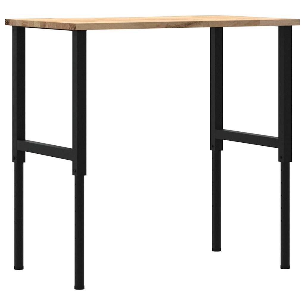 tömör tölgyfa munkapad 100 x 60 x (71,5-98) cm