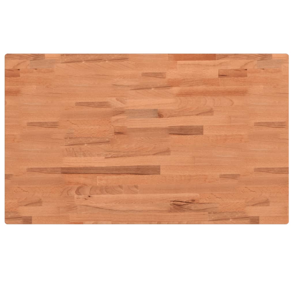 tömör bükkfa négyszög alakú munkapad 100 x 60 x (73-99,5) cm