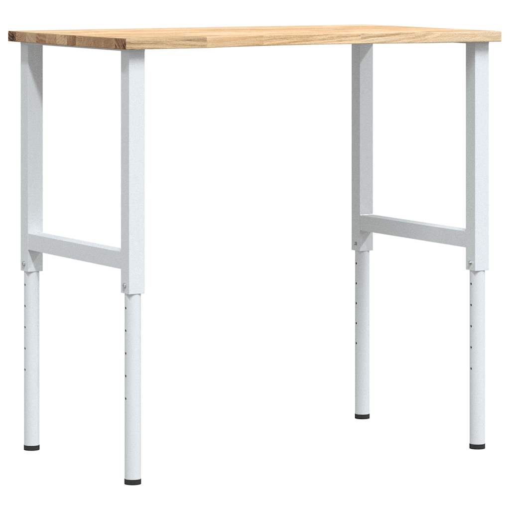 tömör tölgyfa munkapad 100 x 60 x (71,5-98) cm