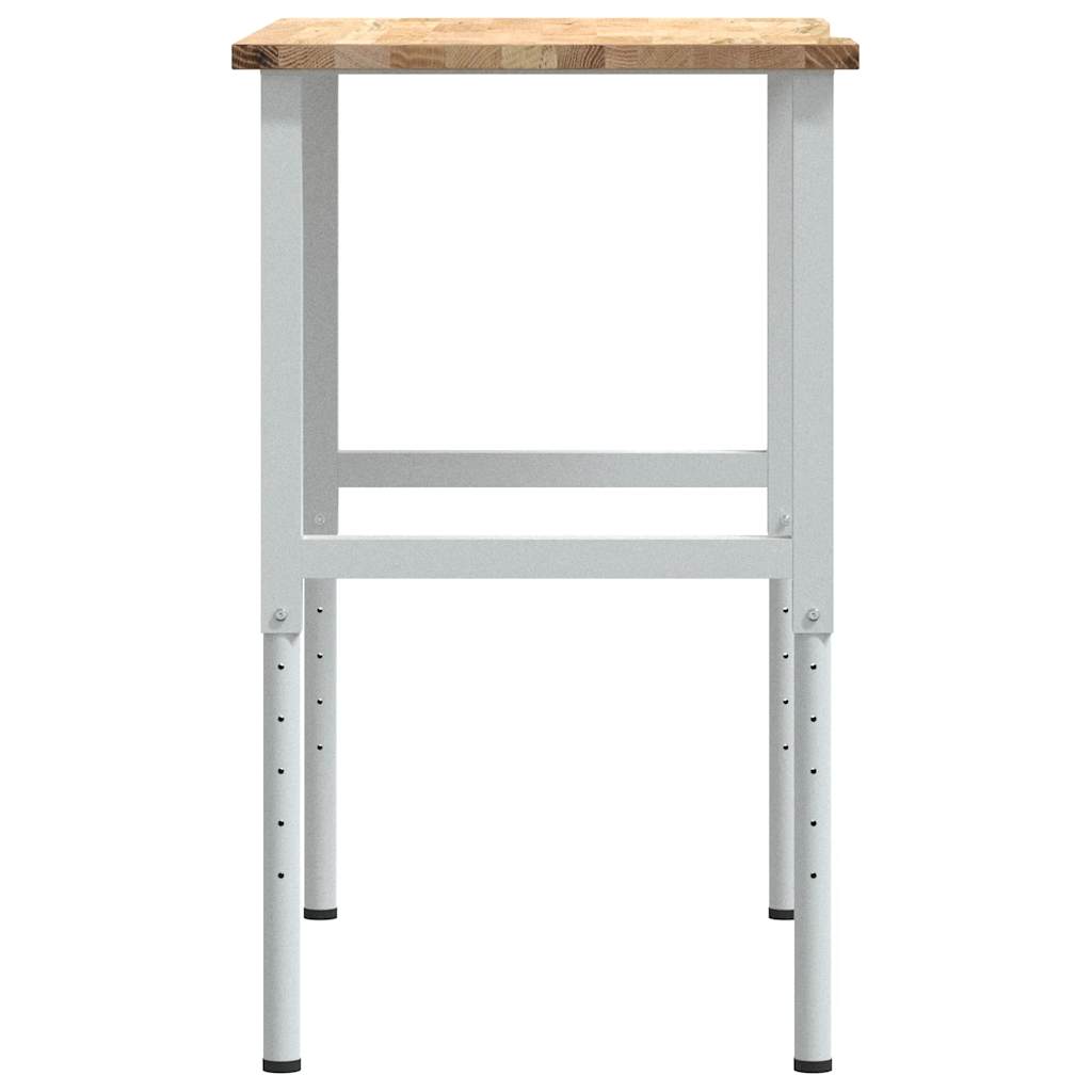 tömör tölgyfa munkapad 100 x 60 x (71,5-98) cm