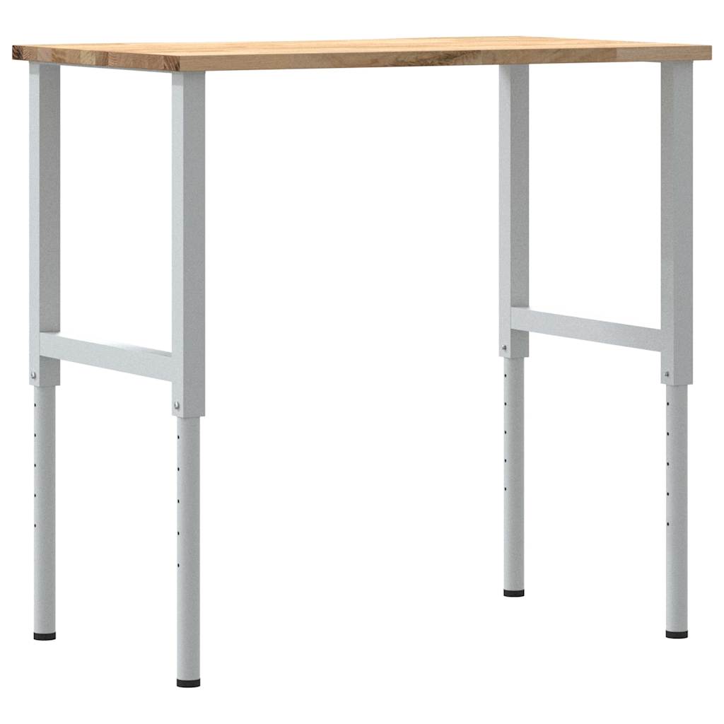 tömör tölgyfa munkapad 100 x 60 x (71,5-98) cm