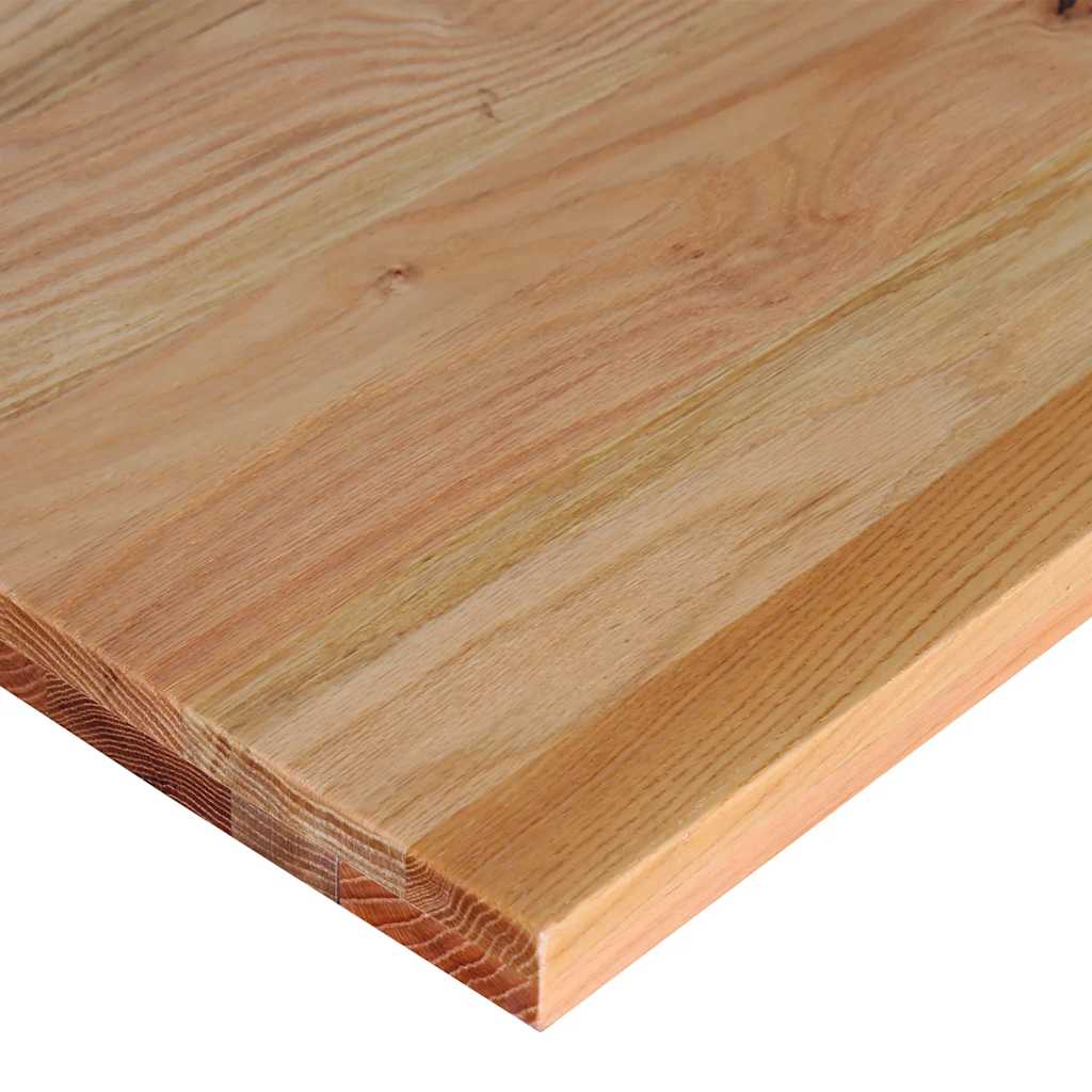 világosbarna tömör tölgyfa munkapad 100 x 60 x (71,5-98) cm