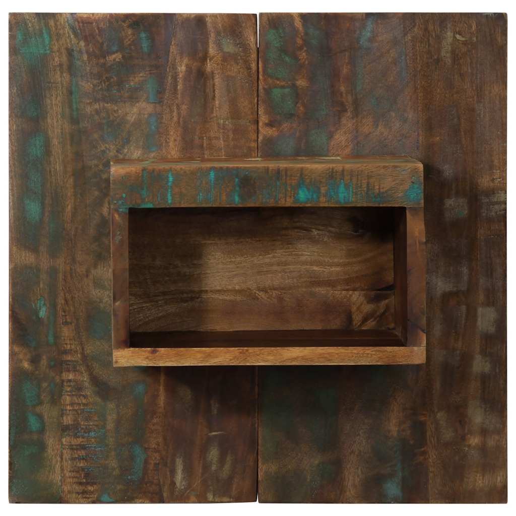 Éjjeli szekrény többszínű 50x27x50 cm fa újrahasznosított