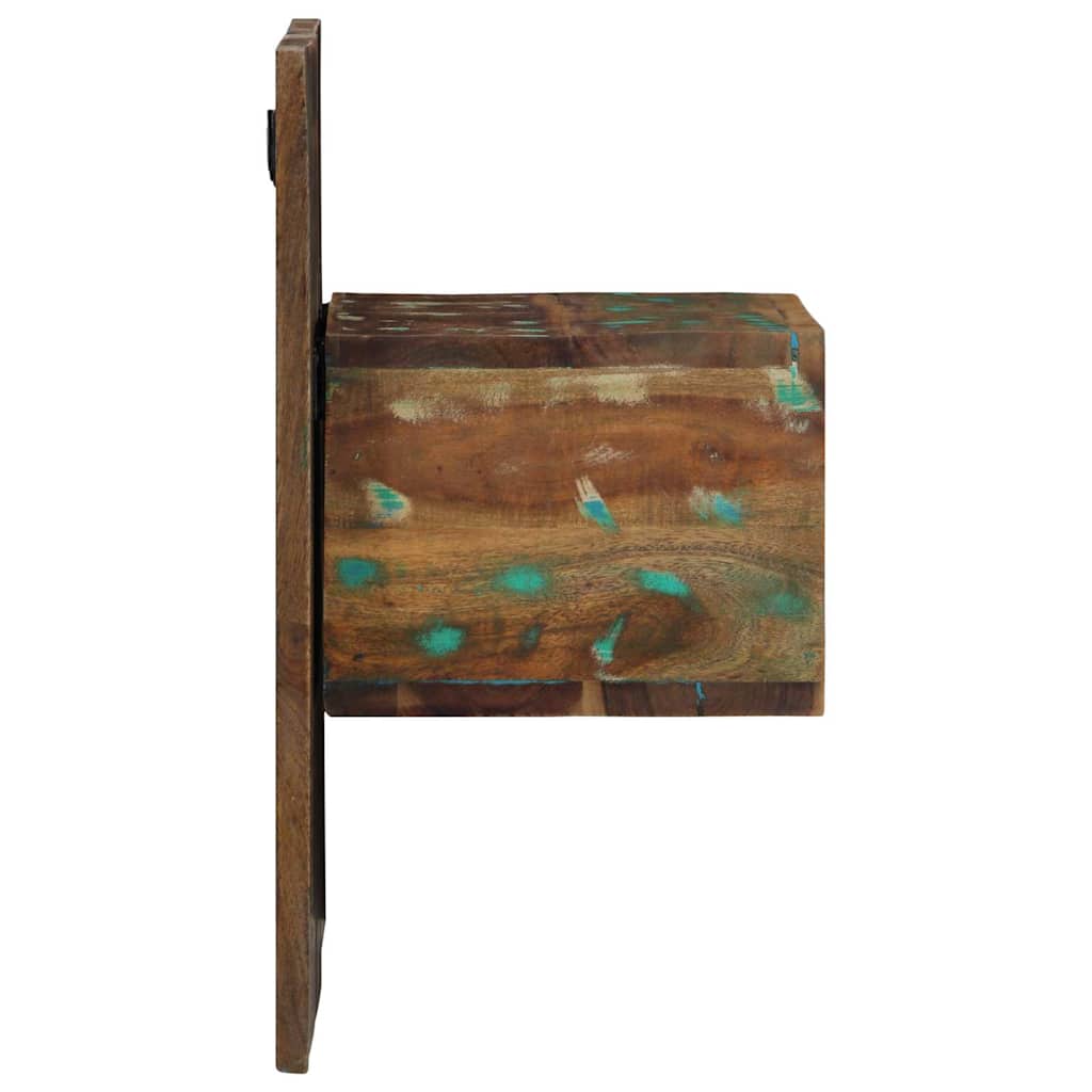 Éjjeli szekrény többszínű 50x27x50 cm fa újrahasznosított