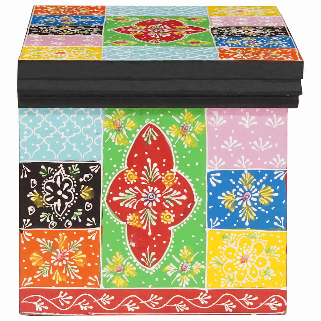 Éjjeliszekrény 2 pcs Sokszínű 40 x 30 x 28 cm Tömör mangófa