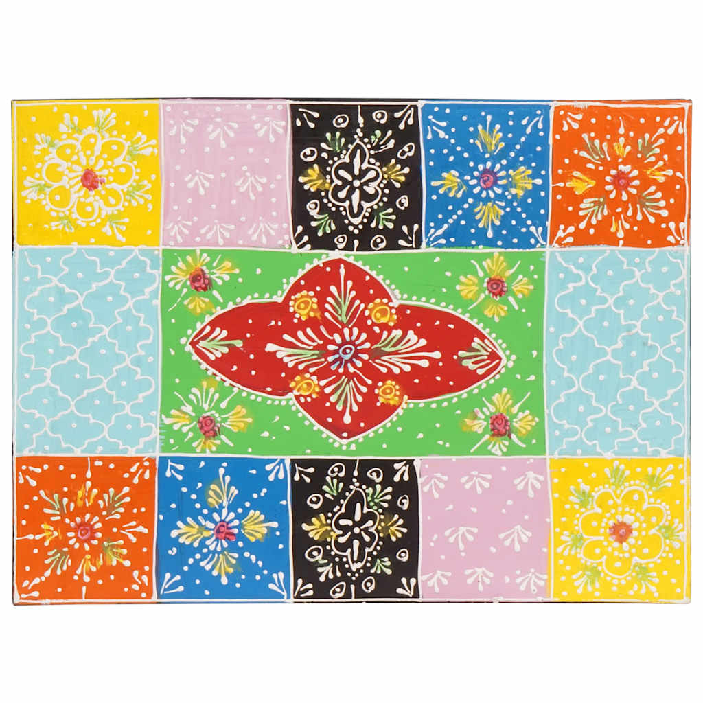 Éjjeliszekrény 2 pcs Sokszínű 40 x 30 x 28 cm Tömör mangófa