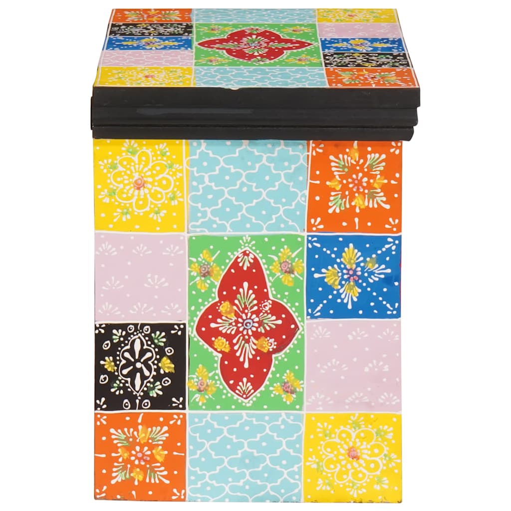 Éjjeliszekrény 2 pcs Sokszínű 40 x 30 x 40 cm Tömör mangófa