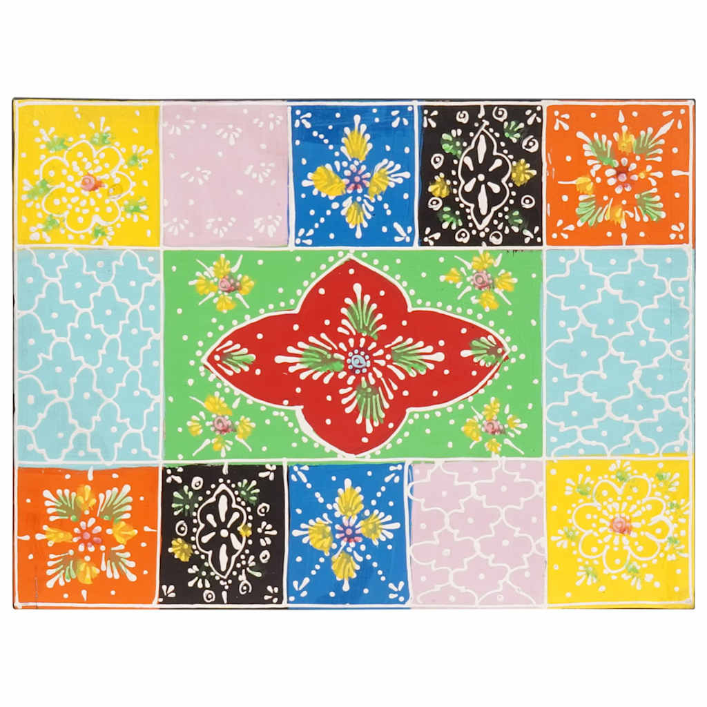 Éjjeliszekrény 2 pcs Sokszínű 40 x 30 x 40 cm Tömör mangófa