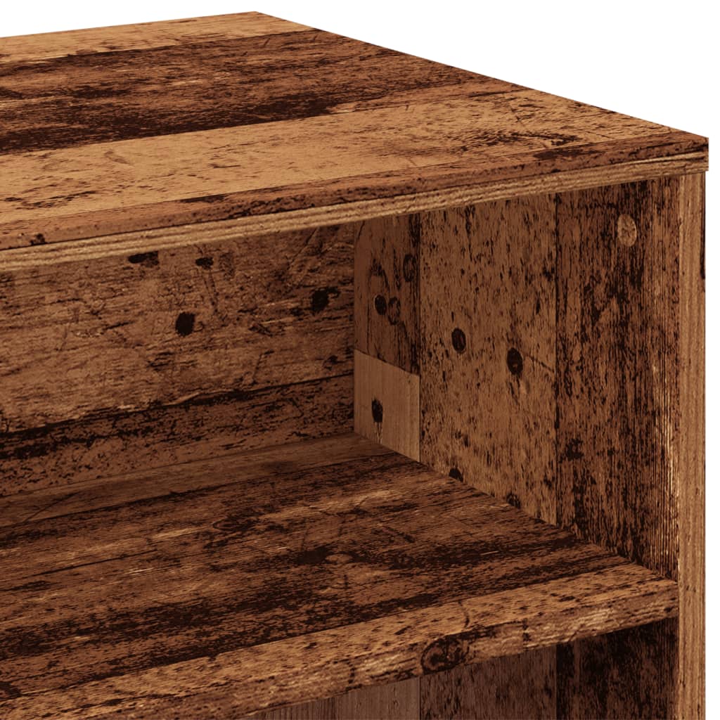 antik hatású szerelt fa TV-szekrény 120 x 40 x 40 cm