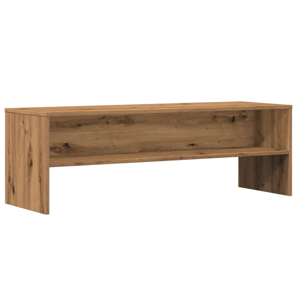 kézműves tölgy színű szerelt fa TV-szekrény 120 x 40 x 40 cm