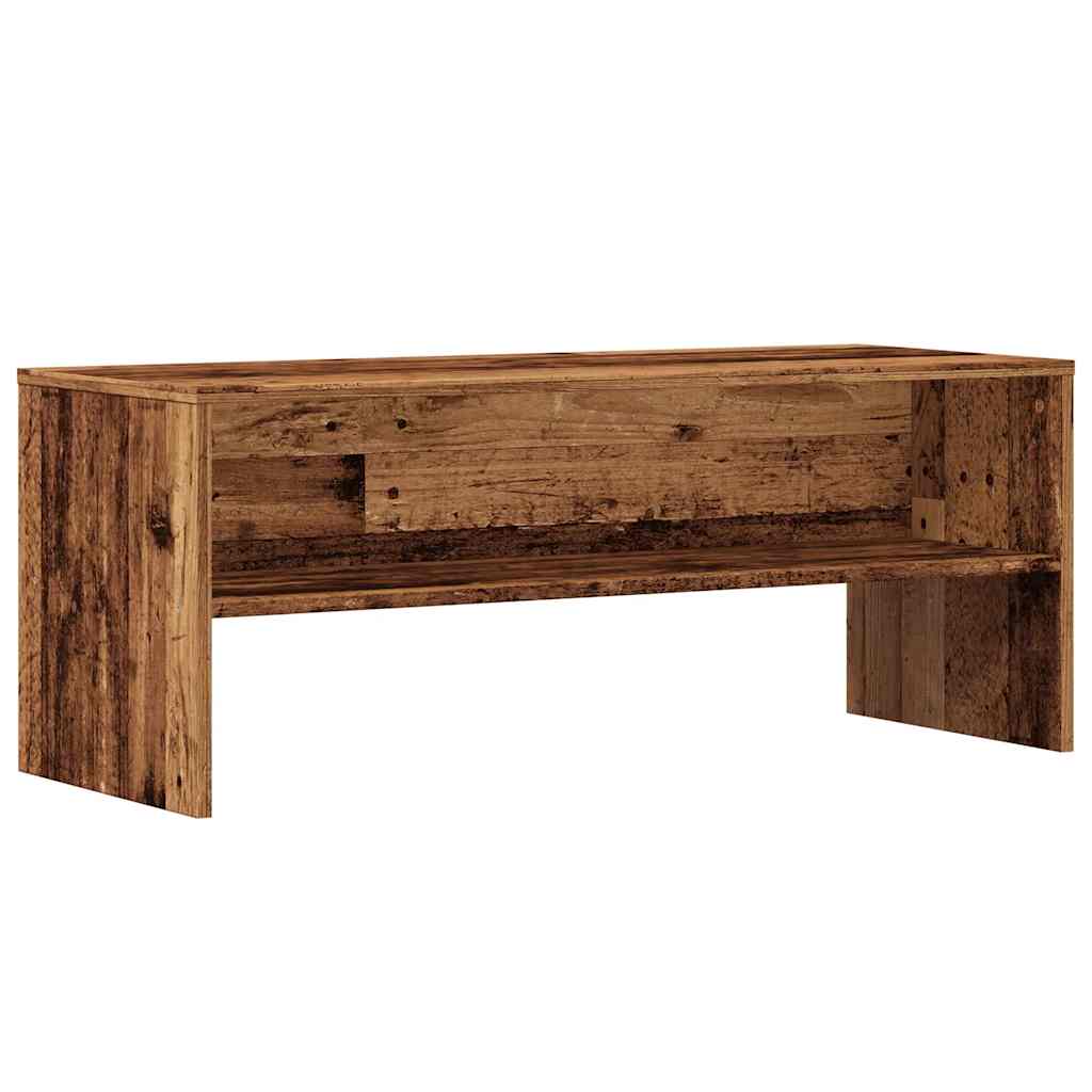 antik hatású szerelt fa TV-szekrény 100 x 40 x 40 cm