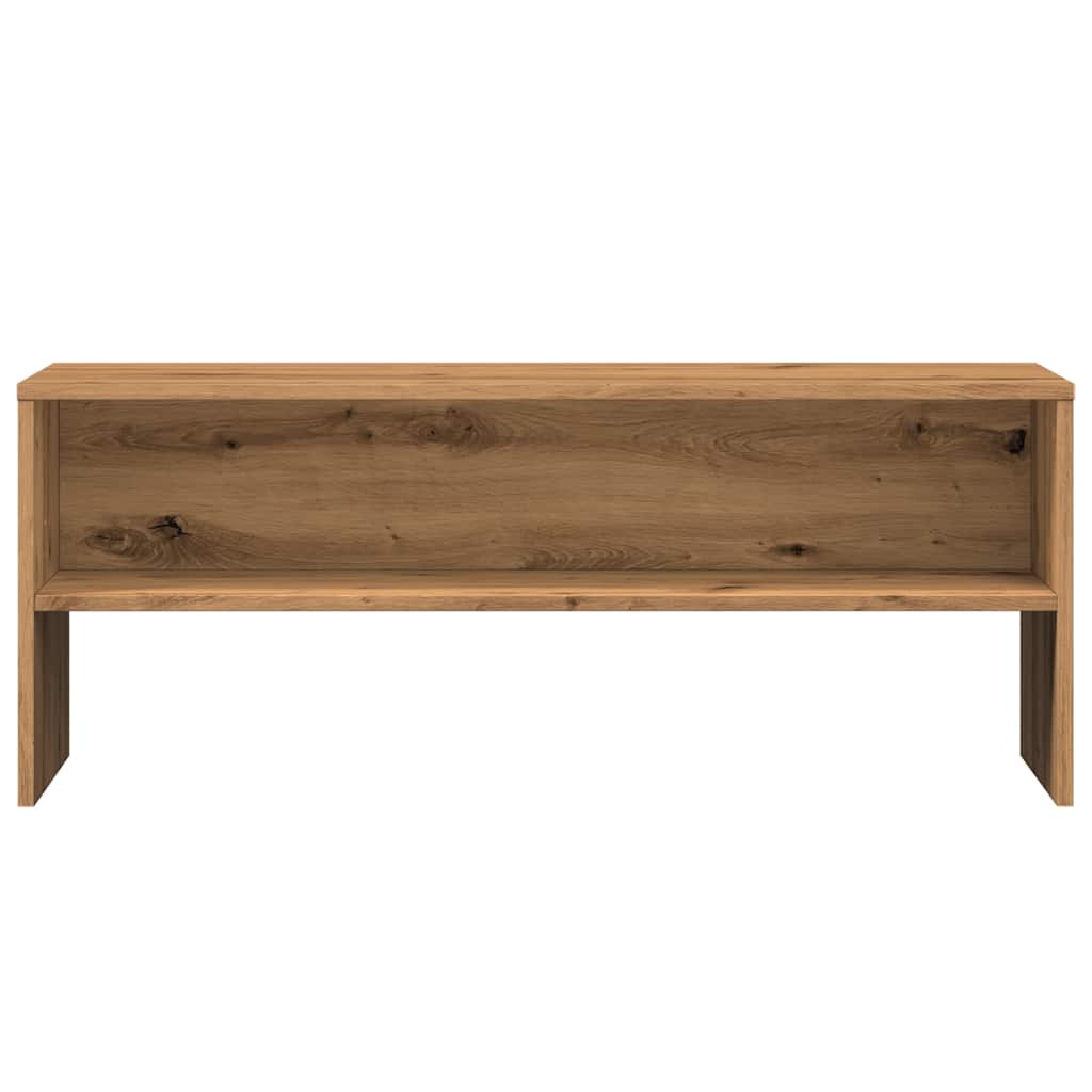 kézműves tölgy színű szerelt fa TV-szekrény 100x40x40 cm