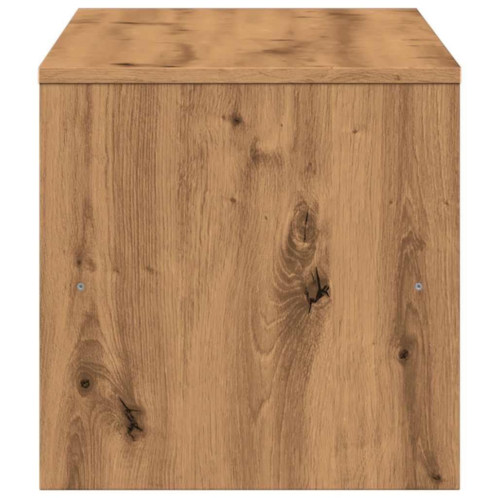 kézműves tölgy színű szerelt fa TV-szekrény 100x40x40 cm