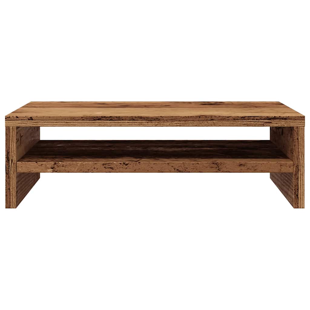 Régi fa forgácslap monitorállvány 42 x 24 x 13 cm
