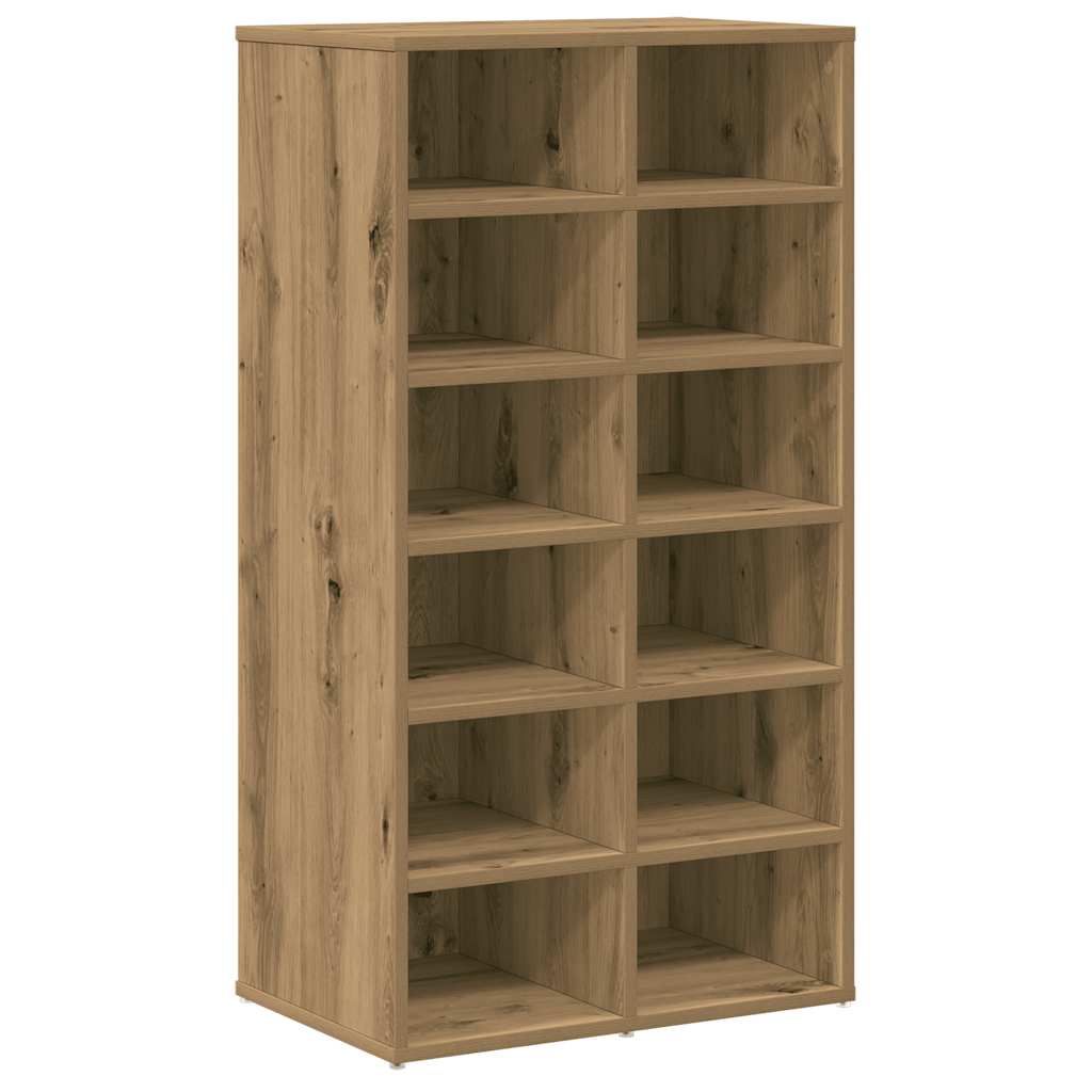 Cipőtartó kézműves tölgy 54x34x100,5 cm műszaki fa