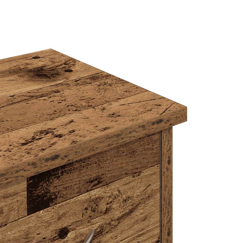 antik fa színű szerelt fa faliszekrény 88x26x18,5 cm