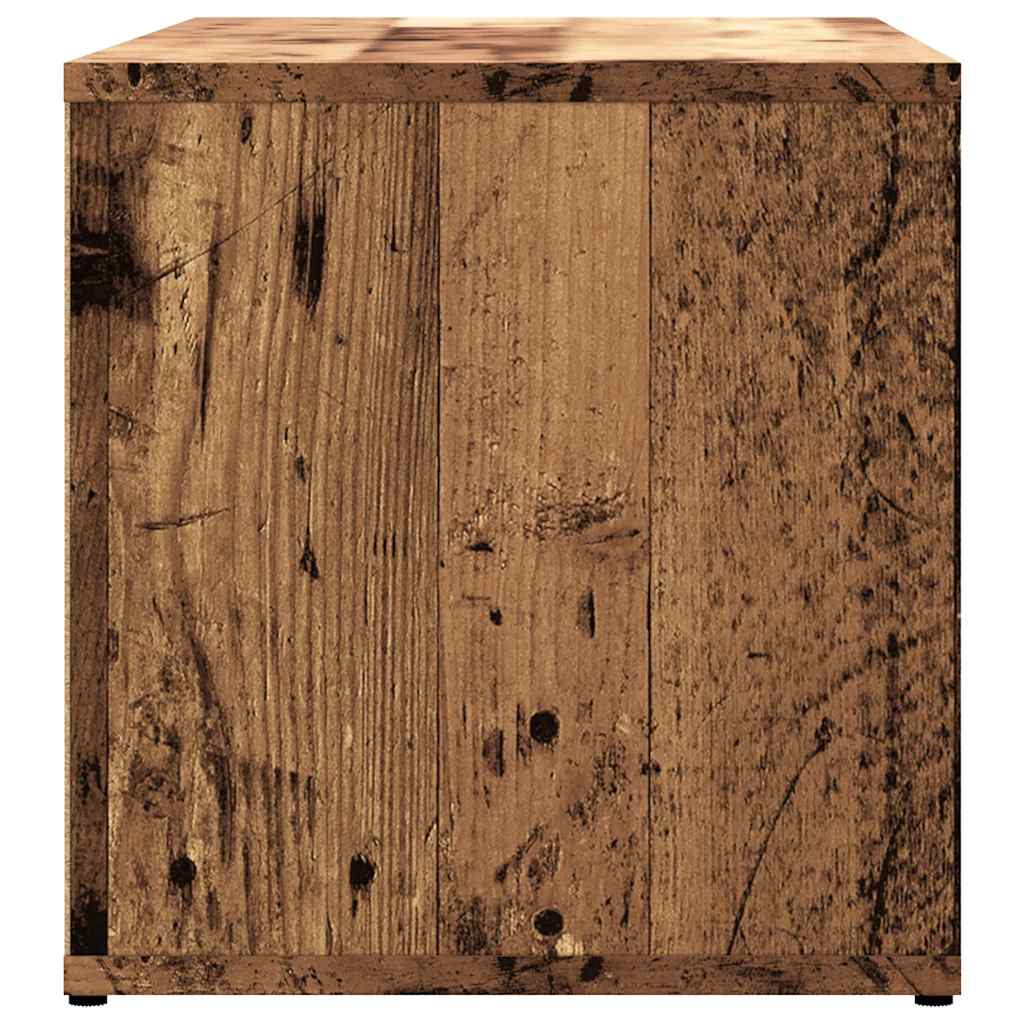 antik fa színű szerelt fa TV-szekrény 80x34x35,5 cm