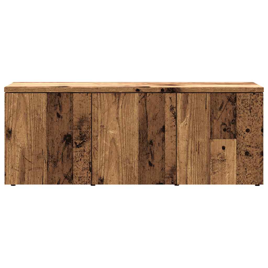 TV szekrény Régi fa 80x34x30 cm Gépelt fa