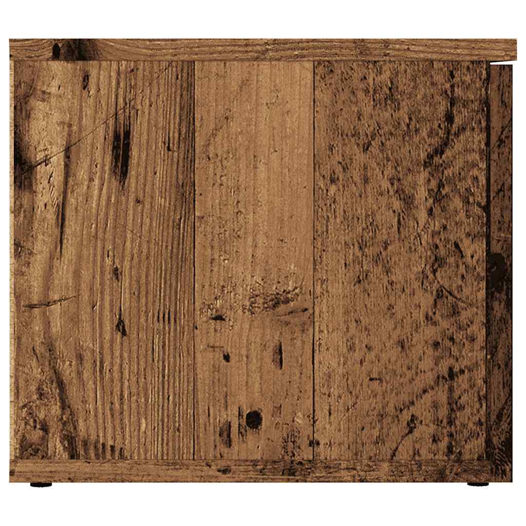 TV szekrény Régi fa 80x34x30 cm Gépelt fa