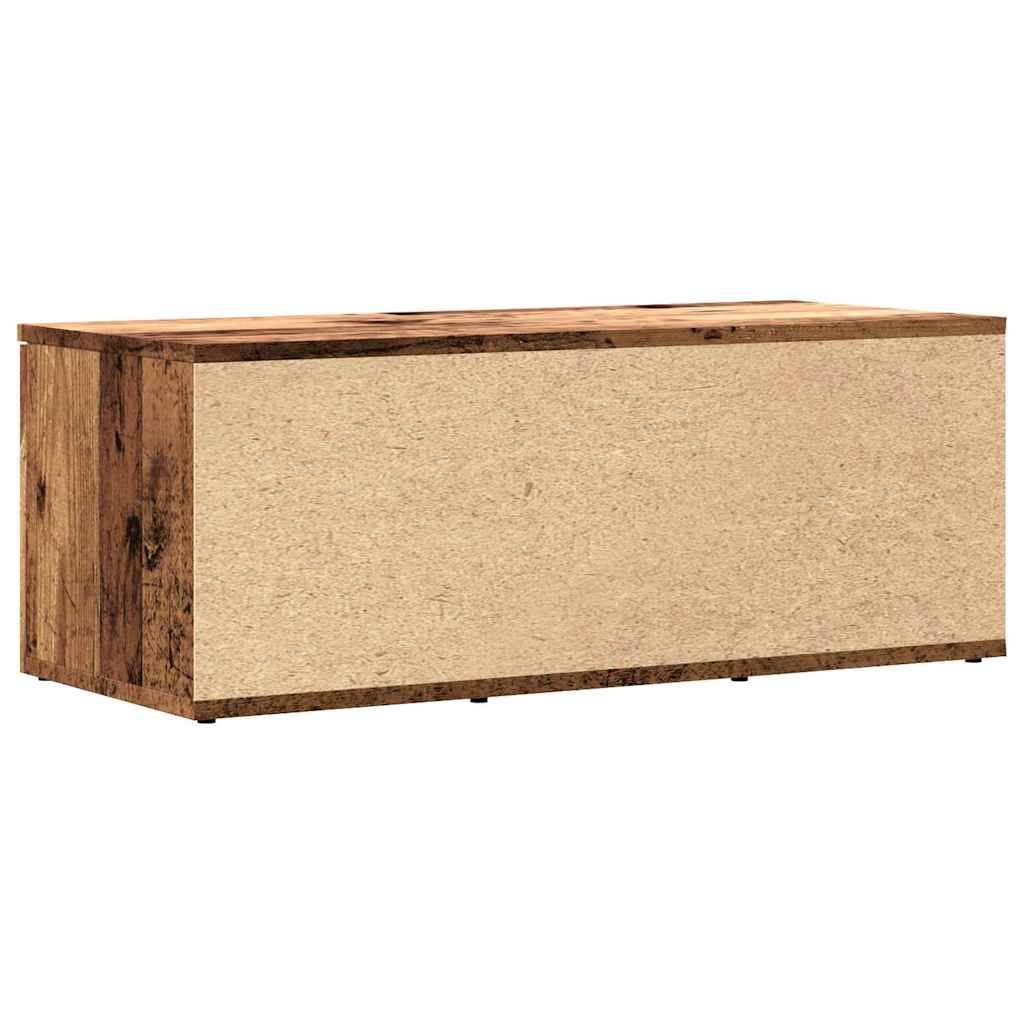 TV szekrény Régi fa 80x34x30 cm Gépelt fa