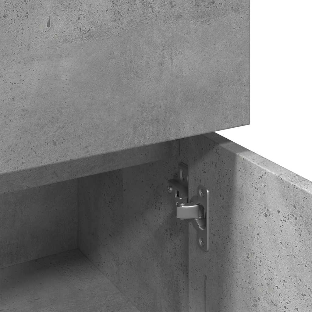 betonszürke forgácslap fürdőszobaszekrény 30 x 30 x 95 cm