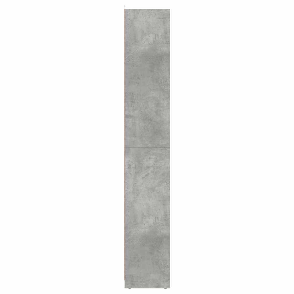 betonszürke forgácslap fürdőszobaszekrény 30 x 30 x 183,5 cm