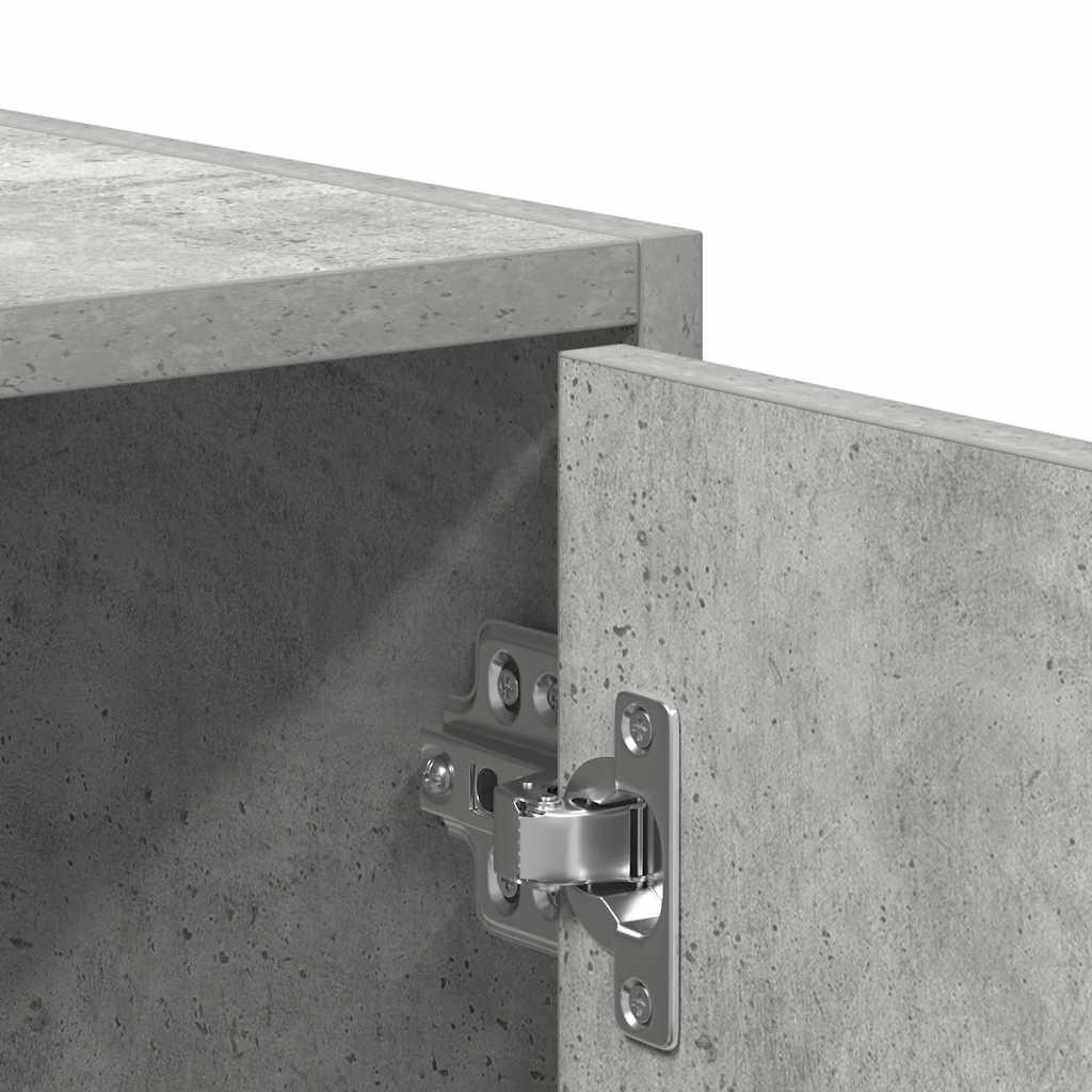 betonszürke forgácslap fürdőszobaszekrény 30 x 30 x 183,5 cm