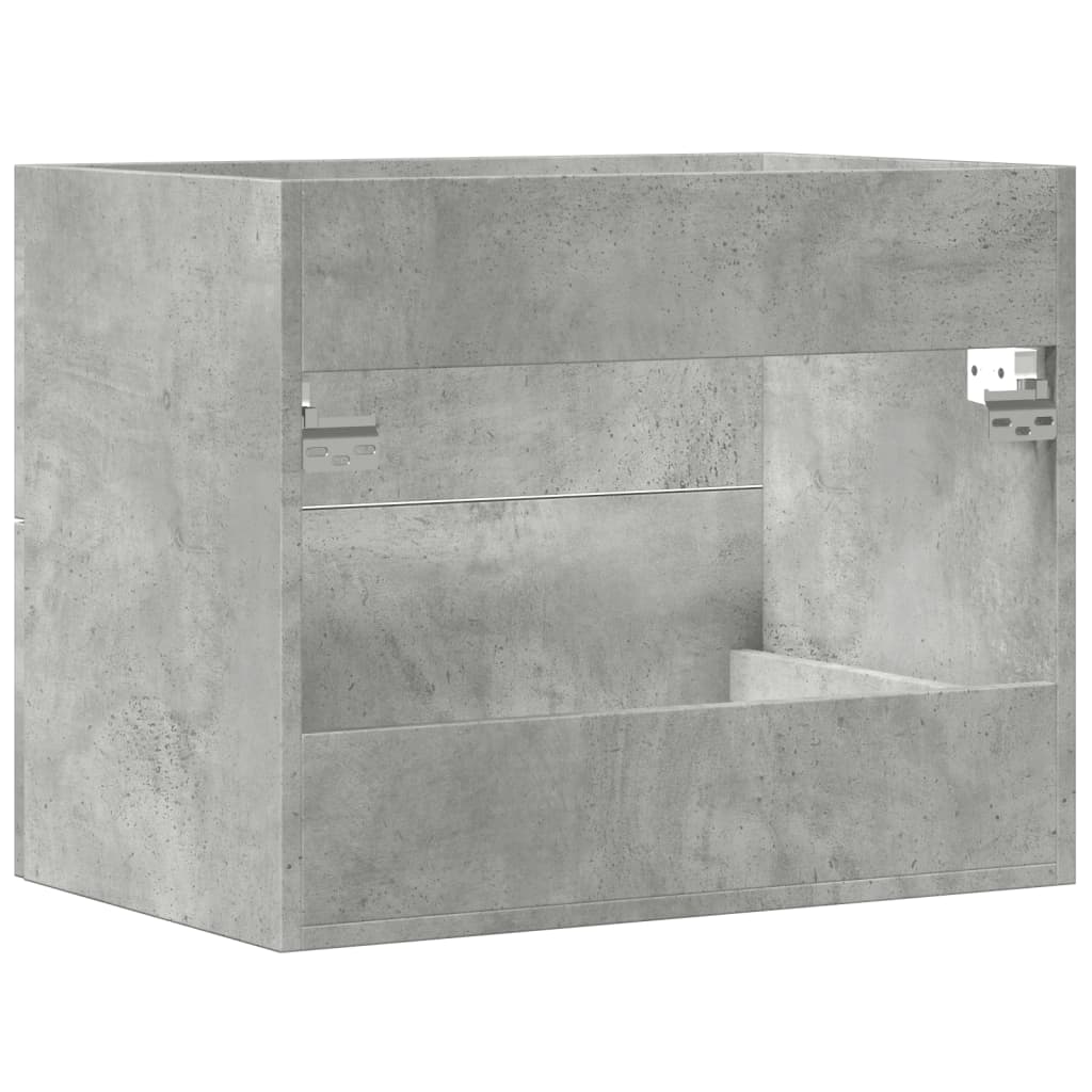 betonszürke szerelt fa mosdószekrény 60 x 38,5 x 48 cm